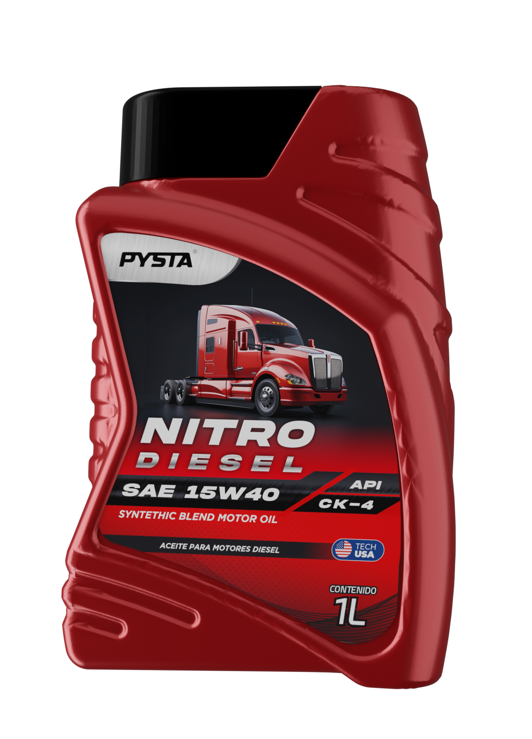 PYSTA Nitro Diesel SAE 15W40 API CK-4 - Aceite Motor Diesel 1L