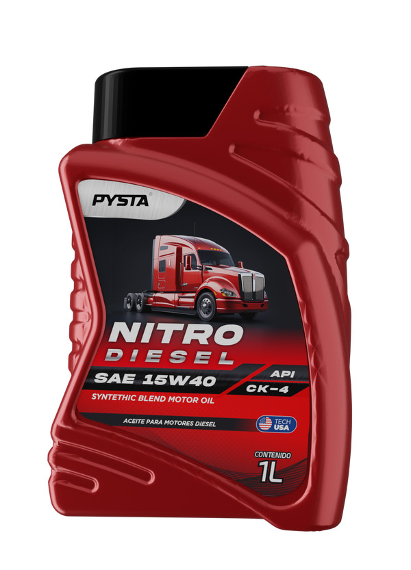 PYSTA Nitro Diesel SAE 15W40 API CK-4 - Aceite Motor Diesel 1L
