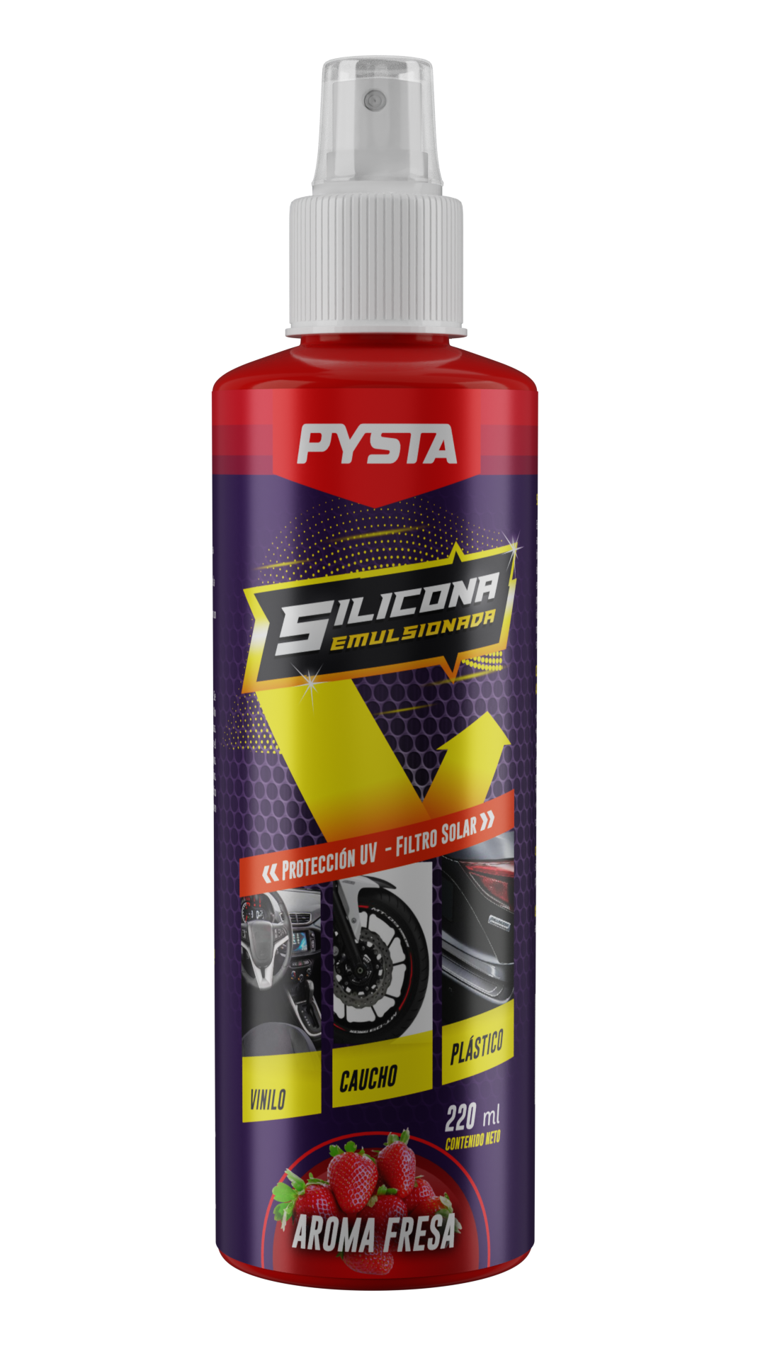 PYSTA Silicona Emulsionada - Aroma Fresa 220ml